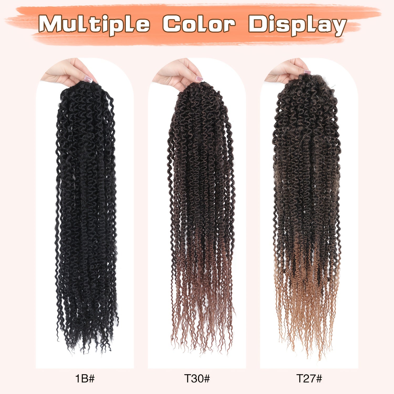 20 Inch Deep Curly Afro Kinky Ponytail Extension for Women, Clip-In Synthetic Soft Fluffy Hair Tails, Drawstring Pony Extensions for Daily Use, Hair Extensions