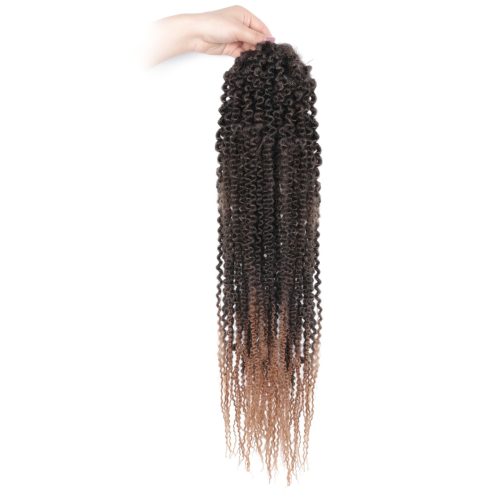 20 Inch Deep Curly Afro Kinky Ponytail Extension for Women, Clip-In Synthetic Soft Fluffy Hair Tails, Drawstring Pony Extensions for Daily Use, Hair Extensions